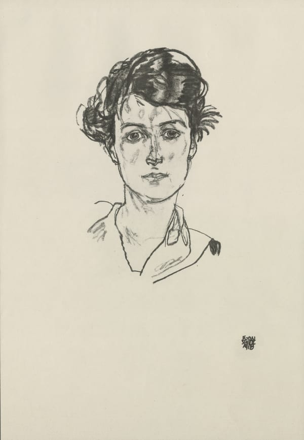 Egon Schiele, Portrait Study, 1920