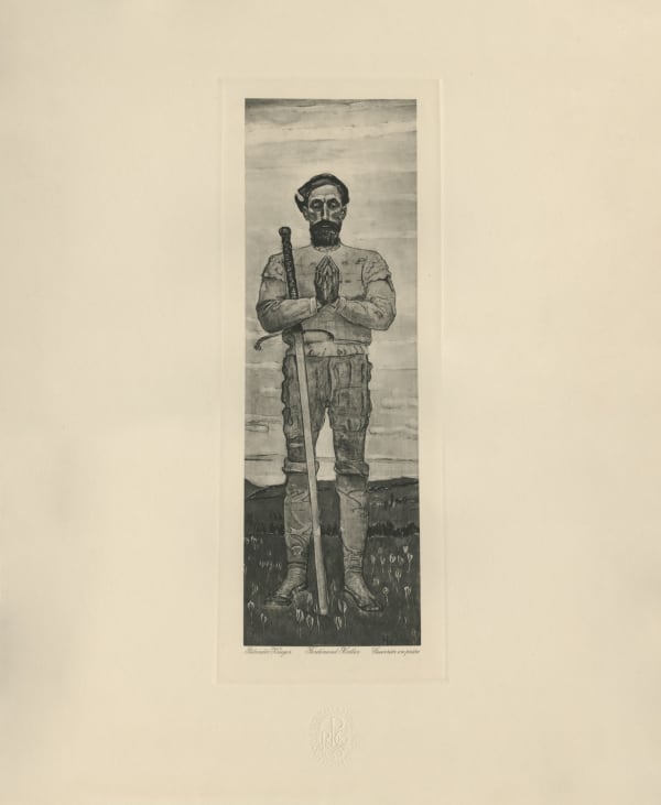 Ferdinand Hodler, Praying Warrior, ca 1914