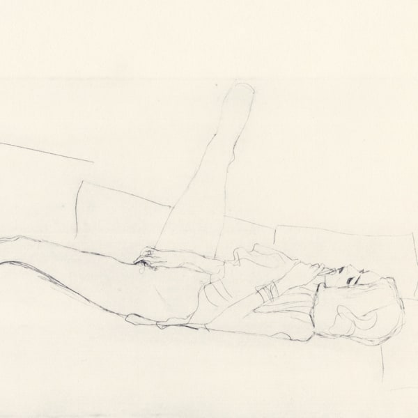 Gustav Klimt, Woman Masturbating on Couch, 1907
