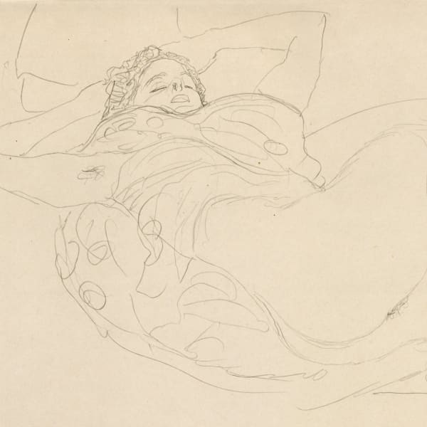 Gustav Klimt, Reclining Nude, 1919