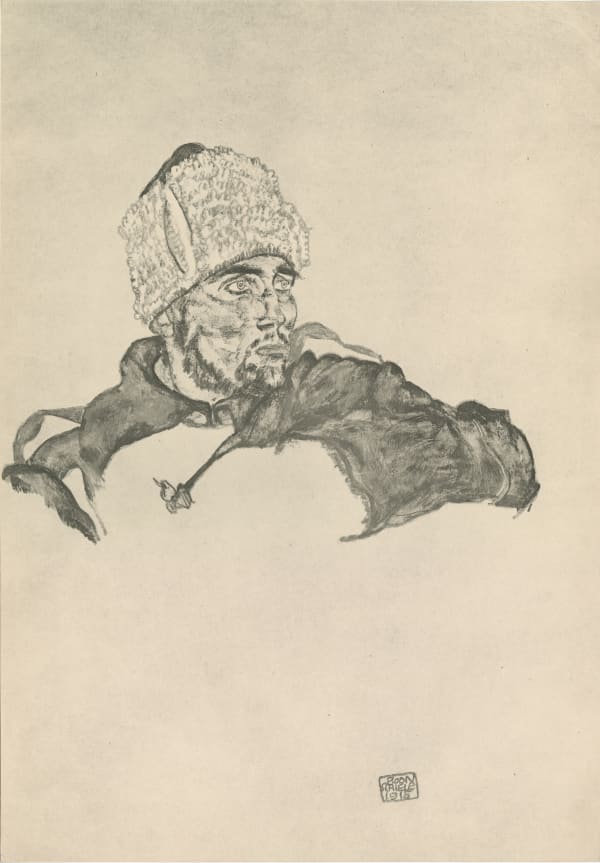 Egon Schiele, Russian Soldier (Prisoner of War), 1917