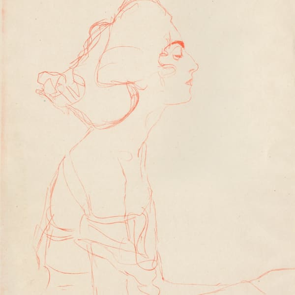 Gustav Klimt, Study for "Danae Portrait", 1919