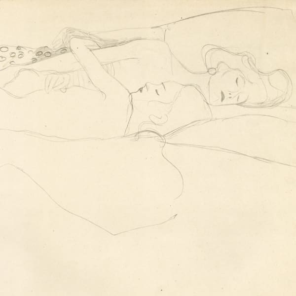 Gustav Klimt, Study for "Water Serpents II", 1919