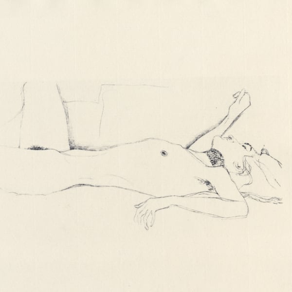 Gustav Klimt, Woman Reclined, with Necklace, 1907