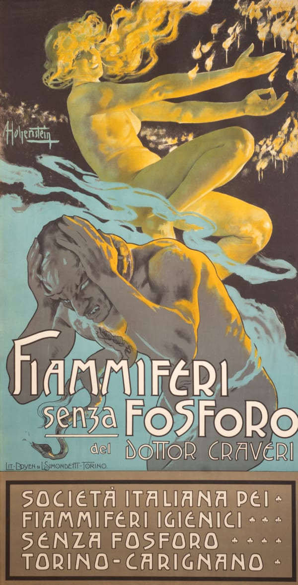 Adolfo Hohenstein, Fiammiferi Senza Fosforo, 1905