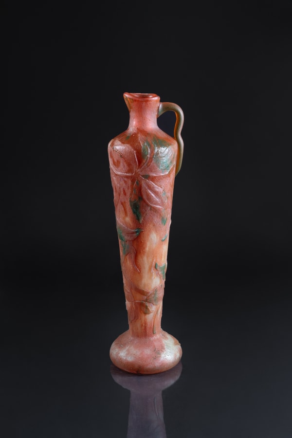 Daum, Virginia Creeper Vase, c. 1900
