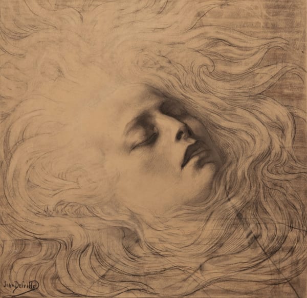 Jean Delville, Orphée Mort (Study), c.1890