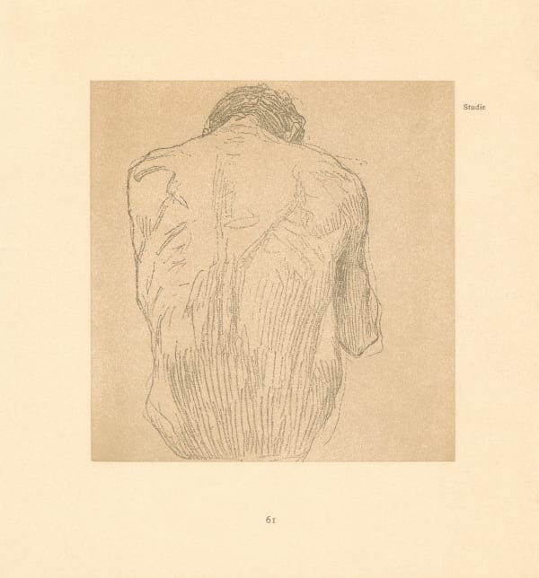 Gustav Klimt, Study: Man Seated, Facing Away, 1903