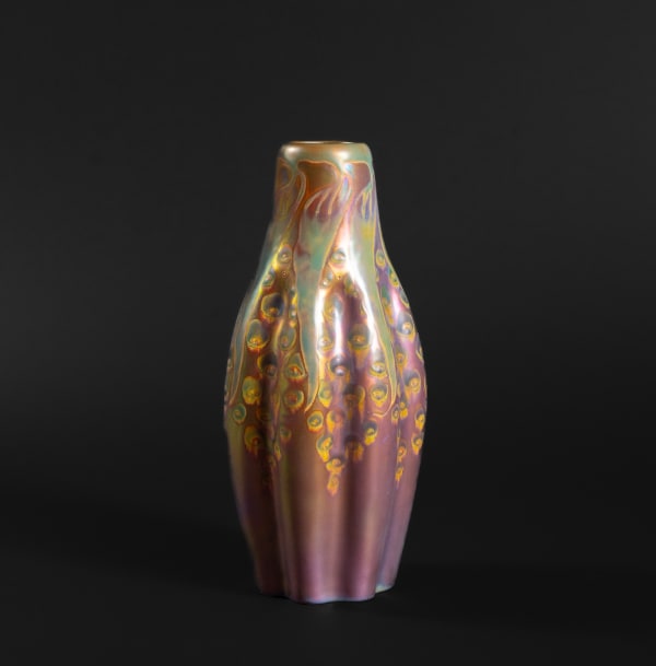 Zsolnay Pecs, Spore Vase, c. 1900