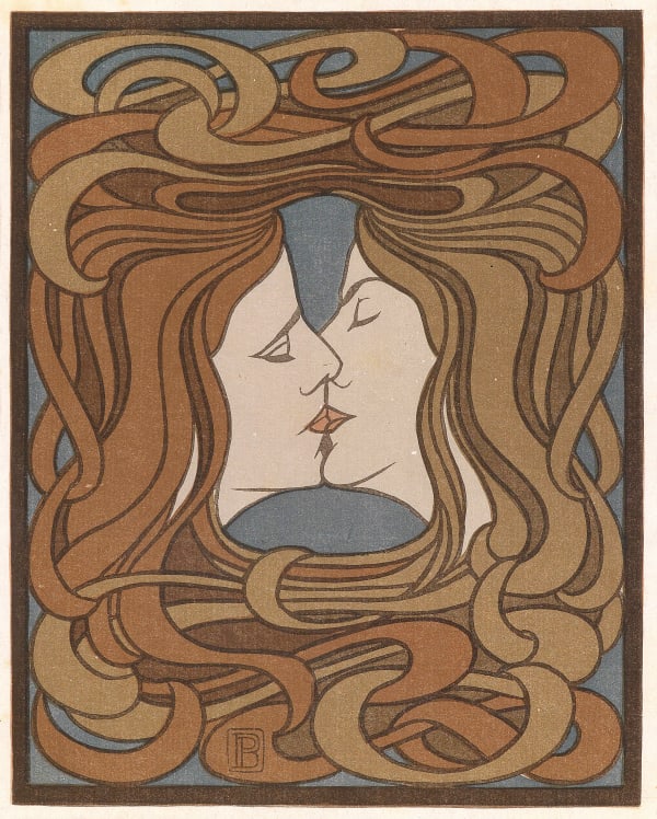 Peter Behrens, Der Kuss (The Kiss), 1900