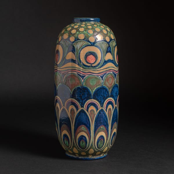 Galileo Chini, Peacock Vase, 1904