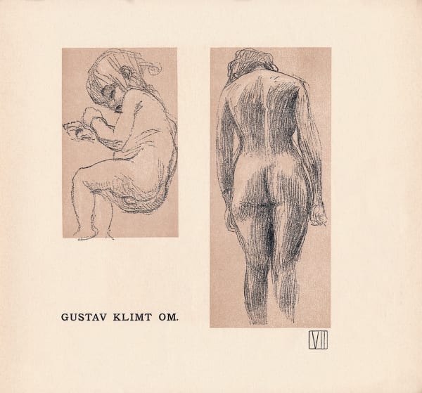 Gustav Klimt, Diptych: Sleeping Baby and Woman Standing, 1901