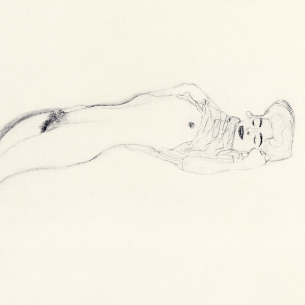 Gustav Klimt, Smiling Woman Reclined, 1907