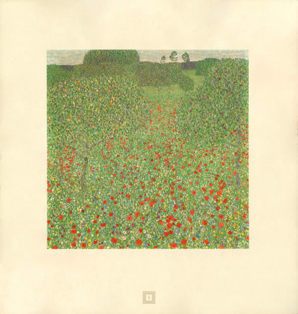 Gustav Klimt, Poppy Field, 1931