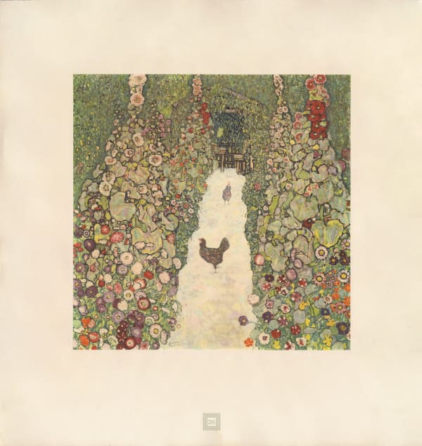 Gustav Klimt, Chickens on Garden Path, 1931