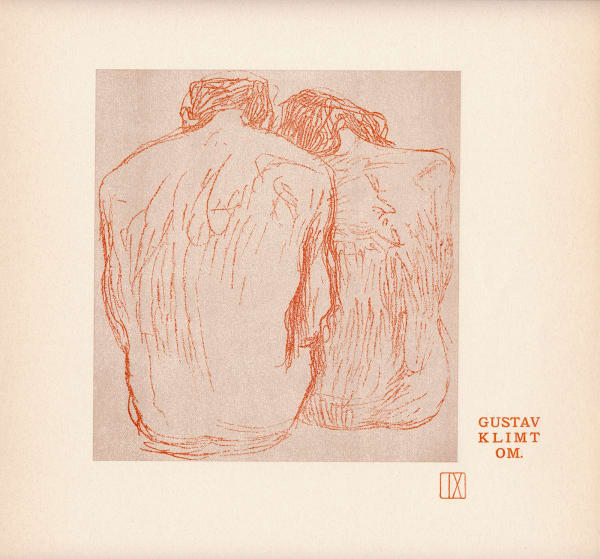 Gustav Klimt, Man and Woman Sitting, Back View, 1901