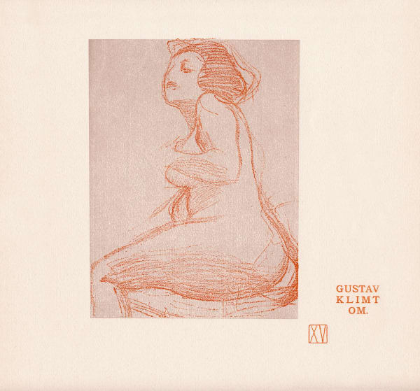 Gustav Klimt, Woman Sitting to One Side, Facing Up, 1901