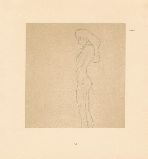 Gustav Klimt, Study: Woman Standing in Profile, 1903