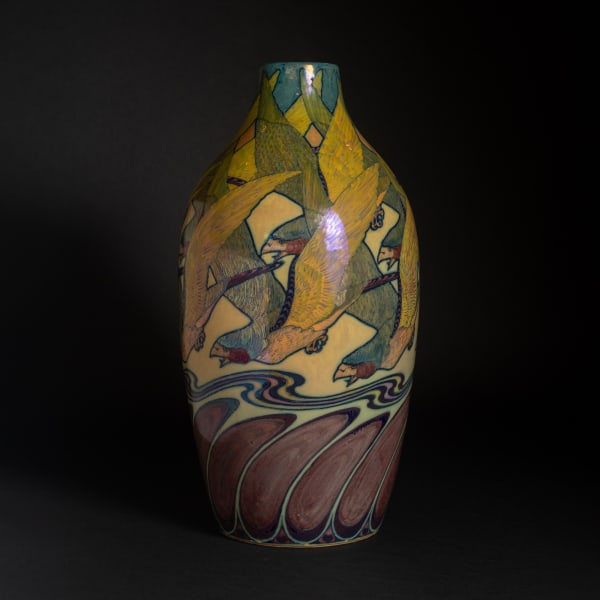 Galileo Chini, Raptor Vase, c. 1900