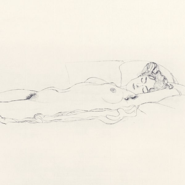 Gustav Klimt, Sleeping Woman, 1907