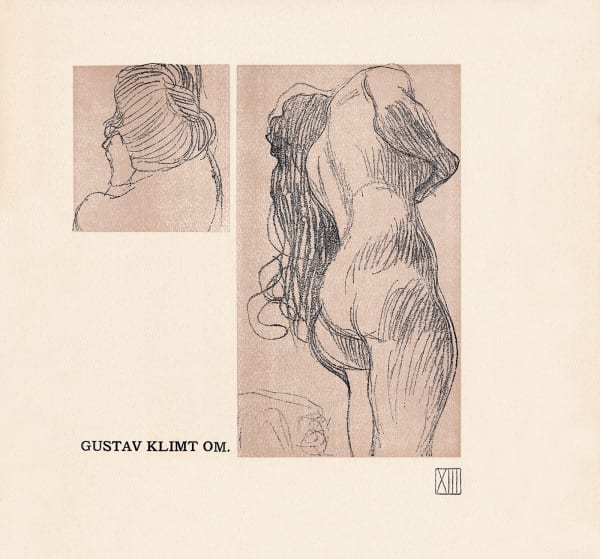 Gustav Klimt, Diptych: Woman 3/4 Profile & Woman Standing with Long Hair, 1901