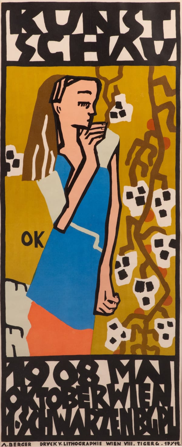 Oskar Kokoschka, Kunstschau Exhibition Poster (The Cotton Picker), 1908