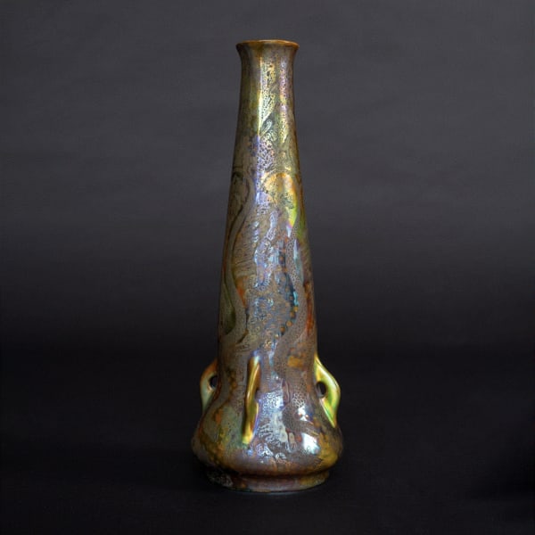 Zsolnay Pecs, Serpent Vase, 1899-1900