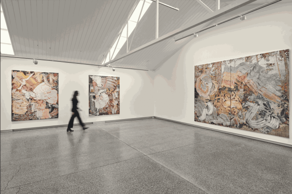 Vue de l'installation, Through Surface, Galerie Sullivan + Strumpf, Melbourne, Australie, 2023