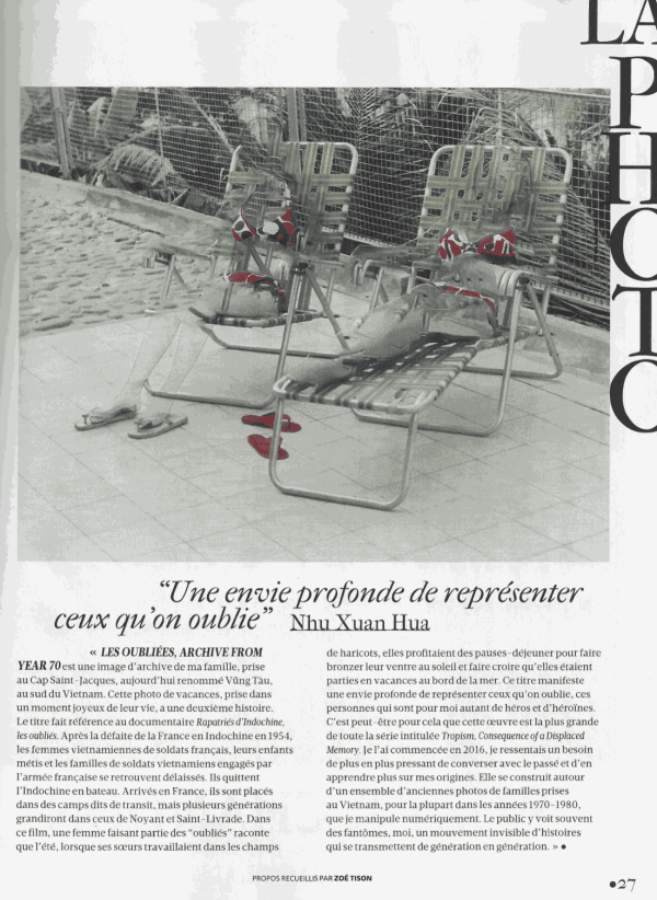 LA PHOTO, 'Une envie profonde de représenter ceux qu'on oublie' Nhu Xuan Hua