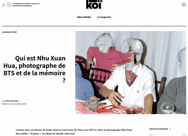 Qui est Nhu Xuan Hua, photographe de BTS et de la mémoire ?, SUCCESS STORY