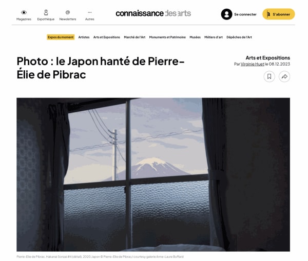 Photo : le Japon hanté de Pierre-Élie de Pibrac, Le photographe et plasticien explore l'âme humaine. Le musée Guimet partage...