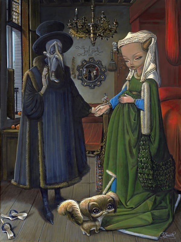 Bob Doucette A Matter of Life & Death Acrylic on Canvas 24x18 in