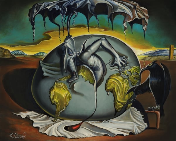 Bob Doucette Birth of Death Acrylic on Canvas 16x20 in