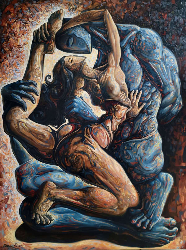 Darwin Leon The Lover's Path Oil on Canvas 48x36 in
