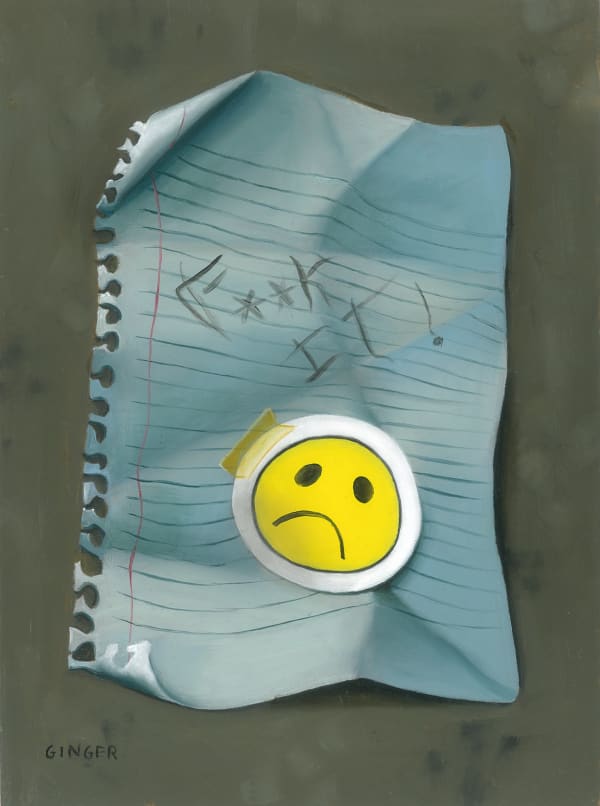 Ginger Mood n˚3 Oil on Panel 8x6 in