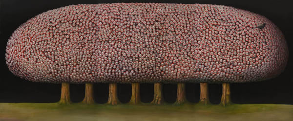 Nozomi Tojinbara I Hear Mama's Voice Oil on Canvas 225x543 cm