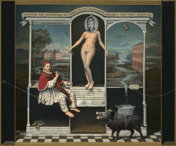 Alan Macdonald Suspending Belief Oil on Panel 24x30 in