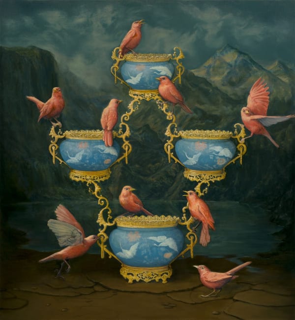 Carolynda Macdonald Sun Tower Oil on Linen 36x33 in