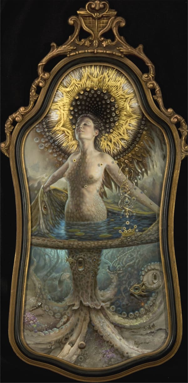 Mark Garro Soulstar Oil on Panel 31x15 in