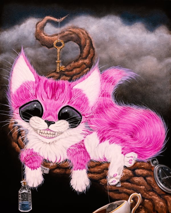 Sugar Fueled Who's Mad? Oil on Panel 10x8 in