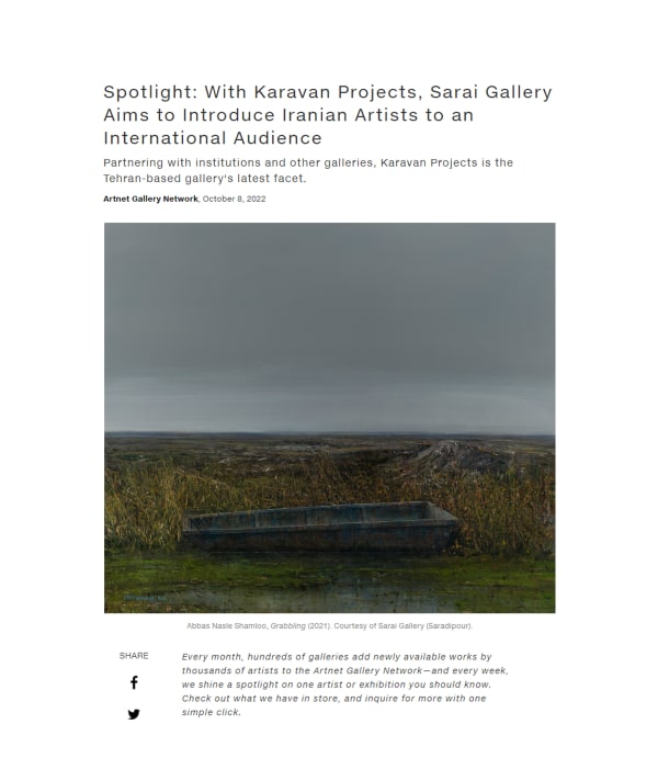With Karavan Projects, Sarai Gallery Aims to Introduce Iranian Artists to an International Audience