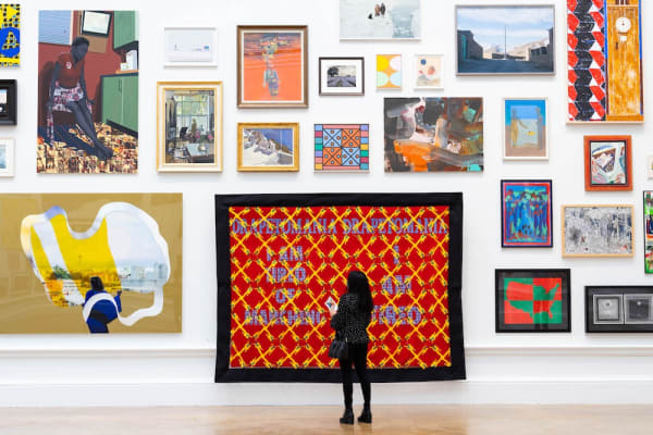 Installation view of the Summer Exhibition 2021 at the Royal Academy of Arts, London, 22 September 2021 — 2 January 2022. Photo: © Royal Academy of Arts, London / David Parry