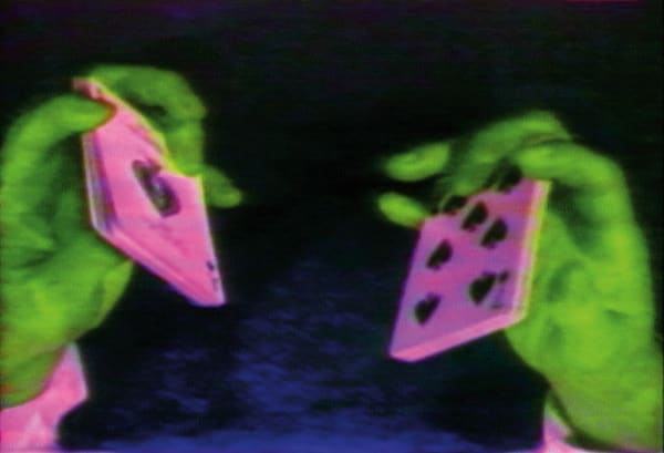 BRUCE NAUMAN FALLS, PRATFALLS AND SLEIGHTS OF HAND (CLEAN VERSION) 1993  KUNSTMUSEUM WOLFSBURG  © ARS, NY AND DACS, LONDON 2020