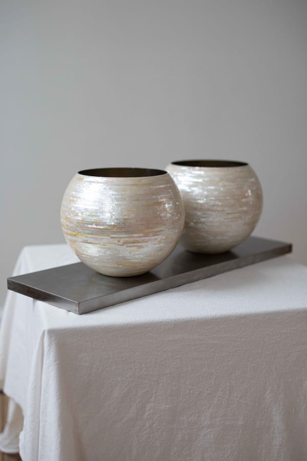 White Pearl Bowl (paired)