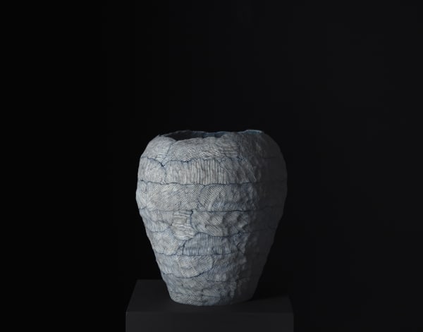 Blue Jar Carved Breeze