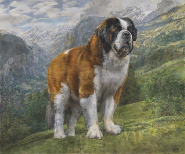 Christian Furr, St Bernard in the Alps - Commission, 2020