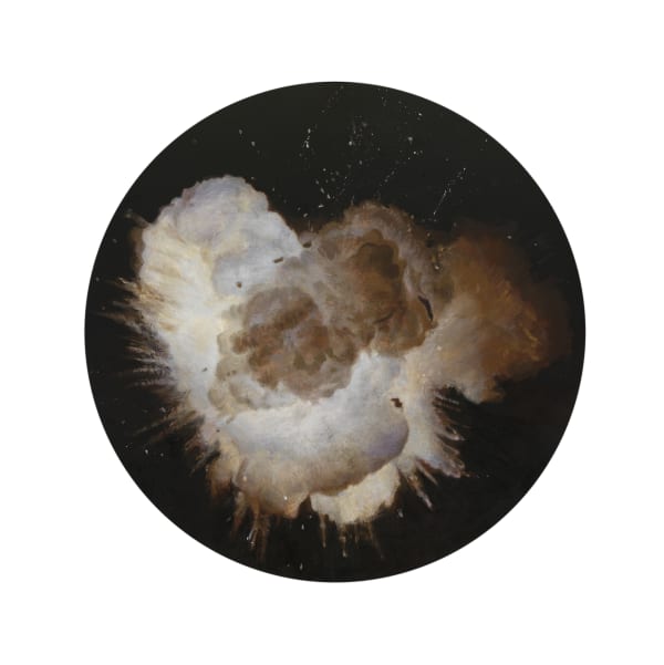 Christian Furr, JOUISSANCE - THE EXUBERANT FERTILITY OF THE UNIVERSAL WILL – STATE II Oil on circular linen , 2015