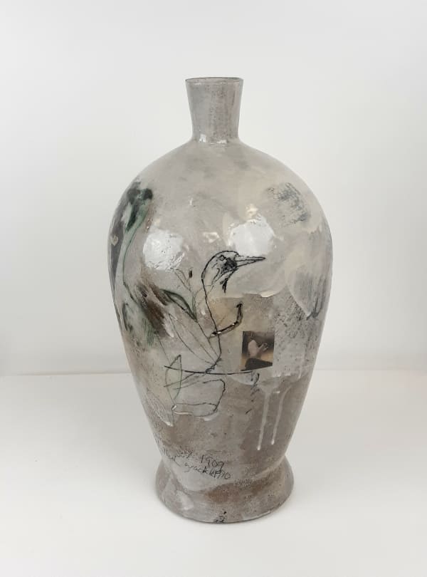 Large Vase 2 handbuilt stoneware 45cm Fiona Thompson