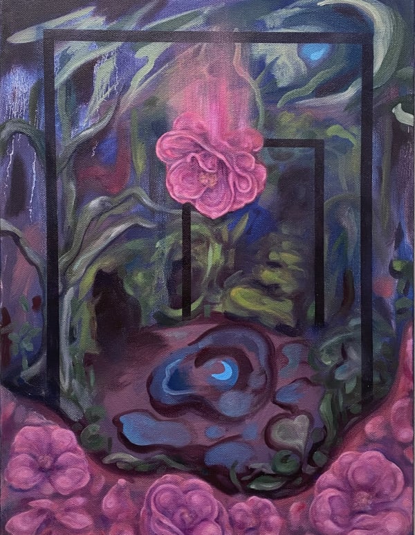 Drop Oil on canvas 41 x 31 cm Emma Hall