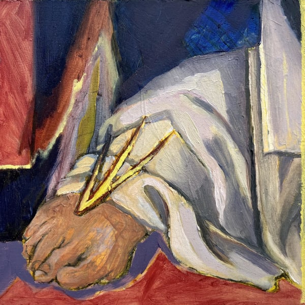 Souvenir V Oil on board 25 x 25 cm Eve McGlynn